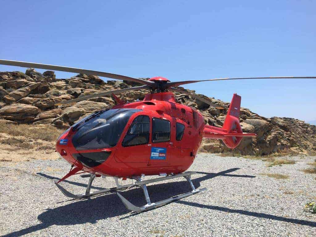 Helicopter Charter Rates Athens to Mykonos