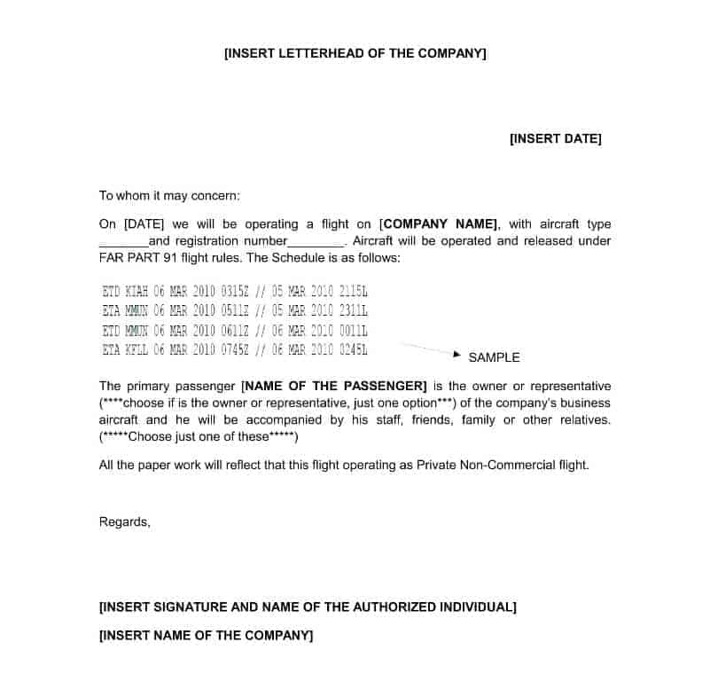 Entry Requirements for PART 91 Private Operation MEXICO