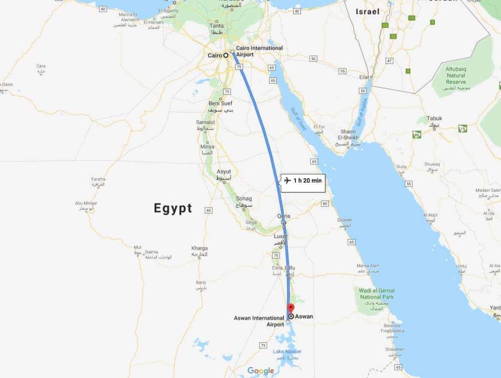 Cairo To Aswan Map0 1024x774 