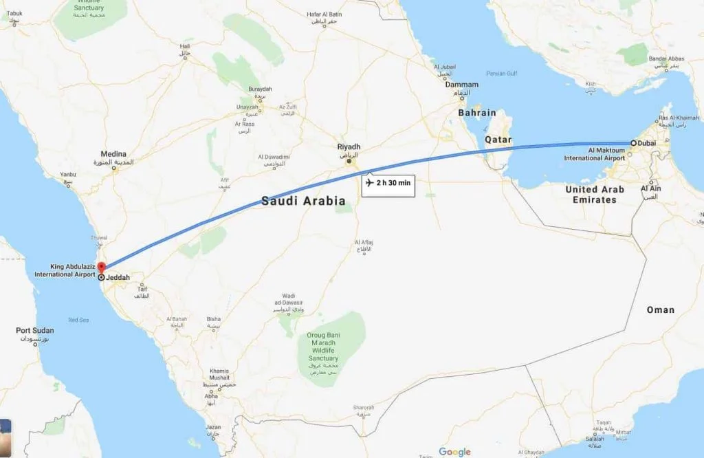 Dubai to Jeddah Jet Charter Icarus Jet